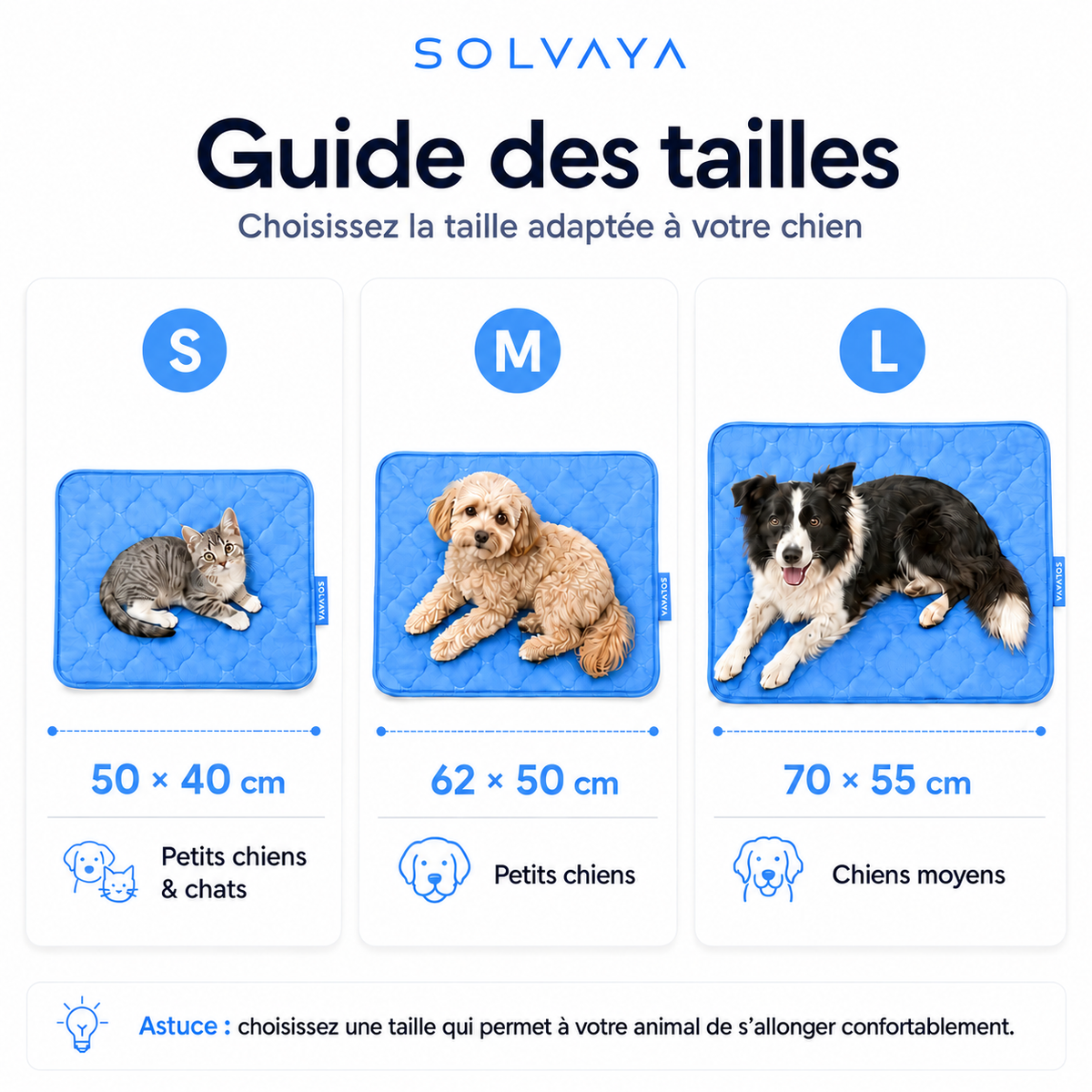 Tapis rafraîchissant pour chiens